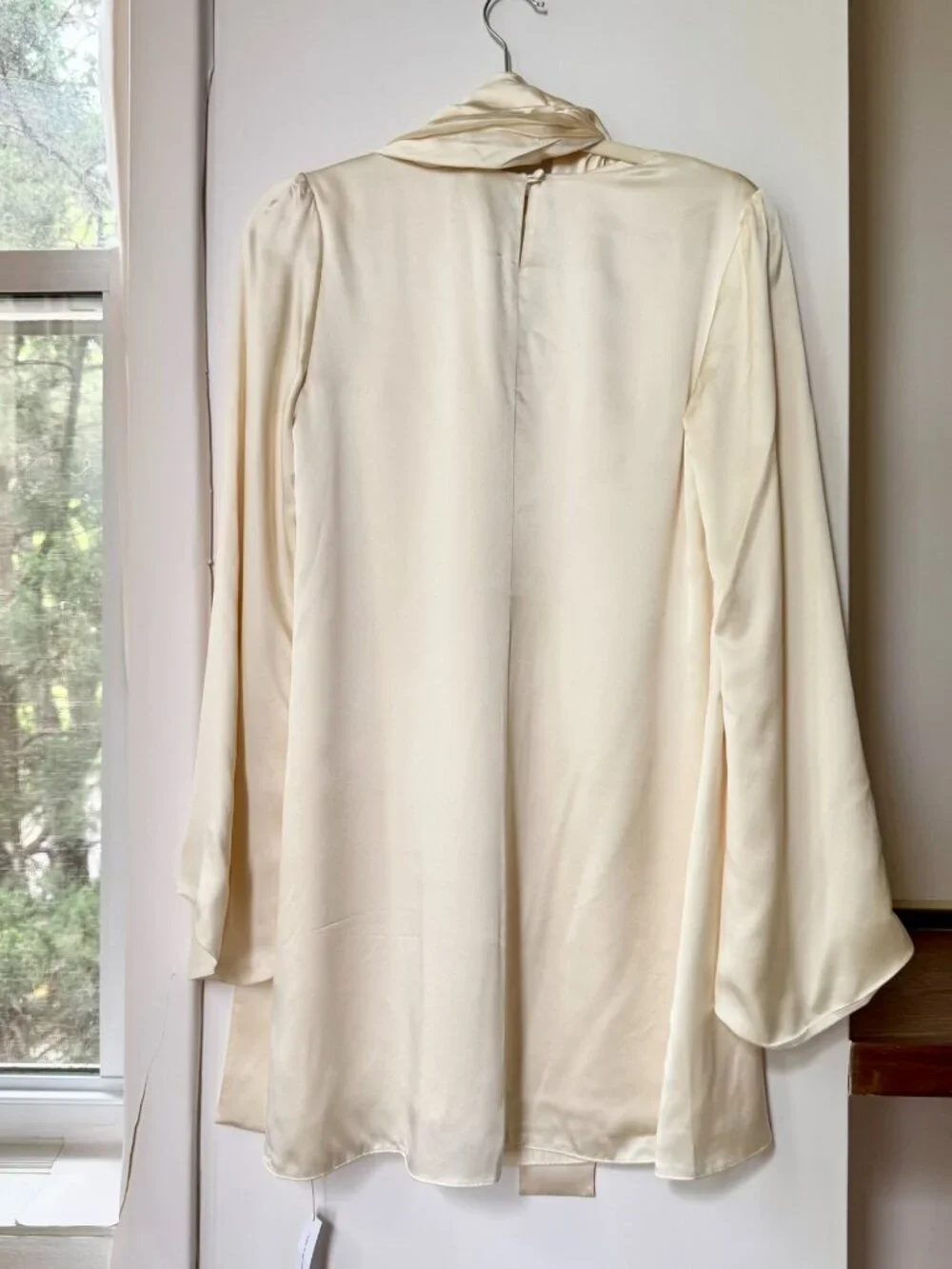 NWT Reformation x Camille Rowe Astrid Silk Dress Cream 0